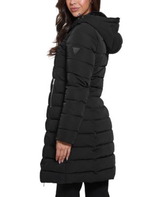 Women's Hooded Faux-Fur-Lined Puffer Coat