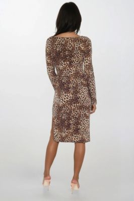 Women's Print DTY Long Sleeve Maxi Dress