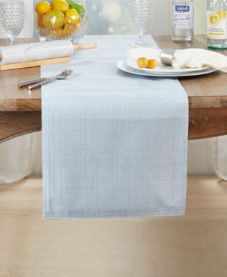Classic Stitched Plaid Table Runner, 16" x 120"