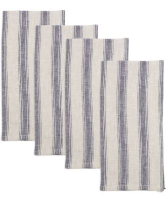 Classic Striped Pure Linen Napkins, 20" x 20"