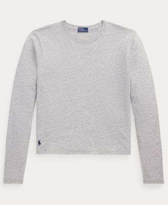 Women's Shrunken-Fit Jersey Long-Sleeve Tee