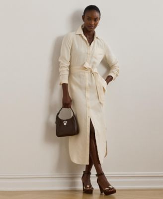 Lauren Ralph Lauren - Women's Belted Linen Shirtdress