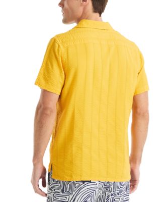 Beach Boys x Men's Seersucker Camp Short-Sleeve Shirt