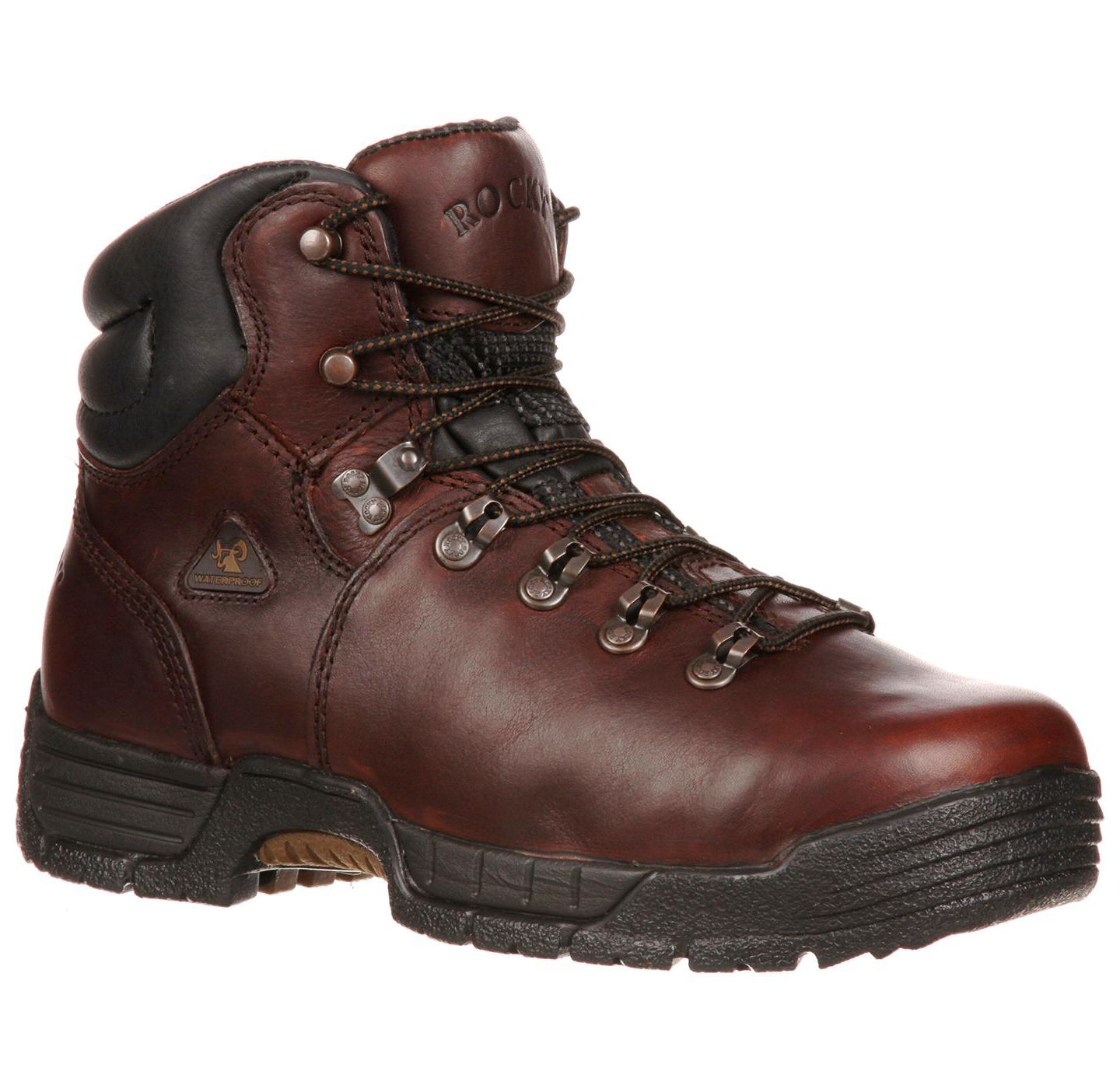 Мужские ботинки ROCKY MobiLite Steel Toe Waterproof Work Boots, цвет: Тёмный коричневый — фото 7
