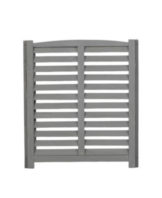 3-Panel Outdoor AC Fence, 32"W x 38"H Wooden Privacy Screen