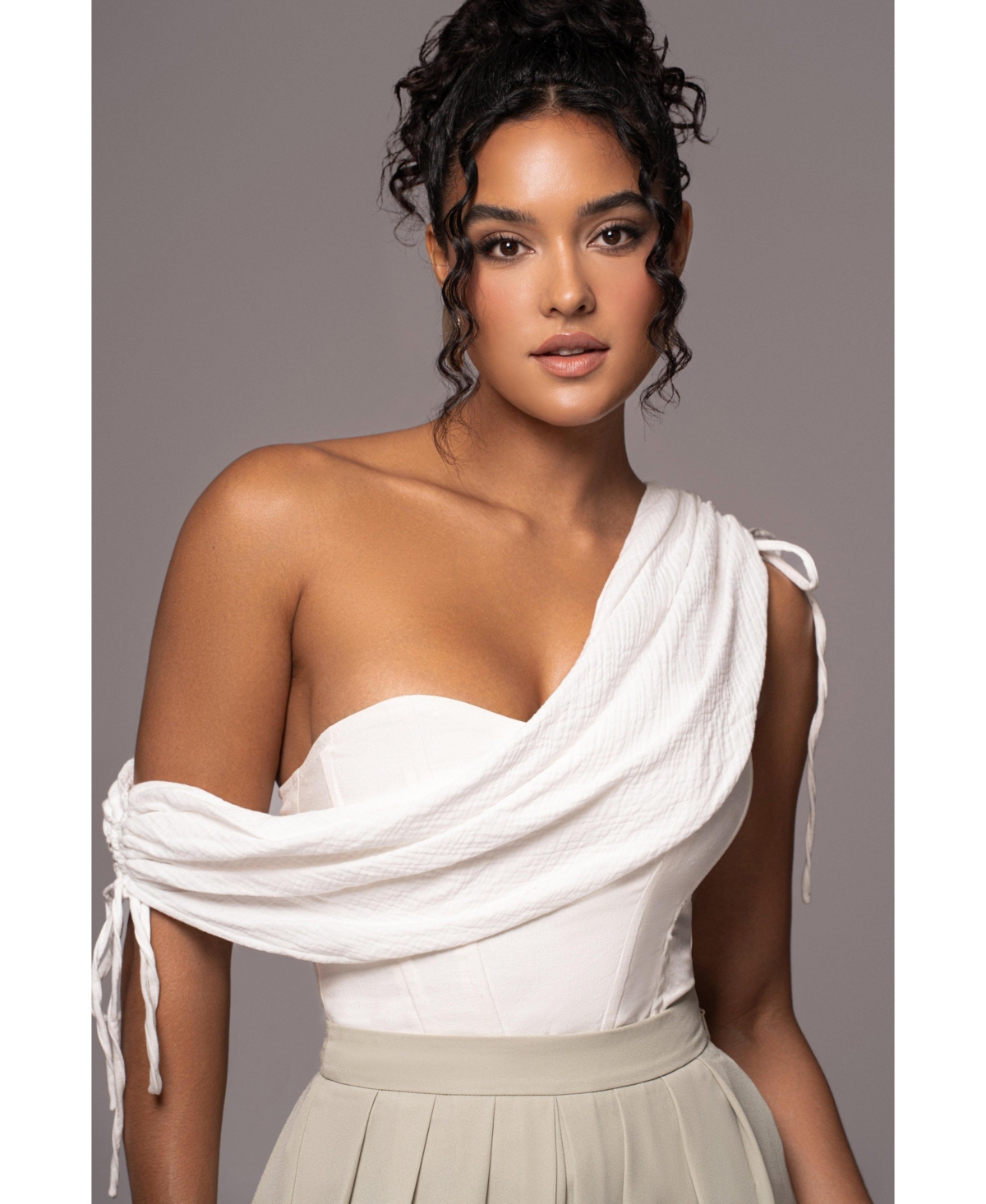 Women's New Obsession Draped Top - Natural