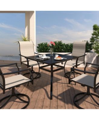 Square Outdoor Restaurant Steel Table