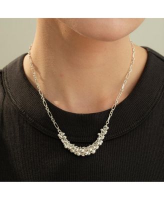 Sterling Silver Vivienne Statement Bouquet Chain Necklace
