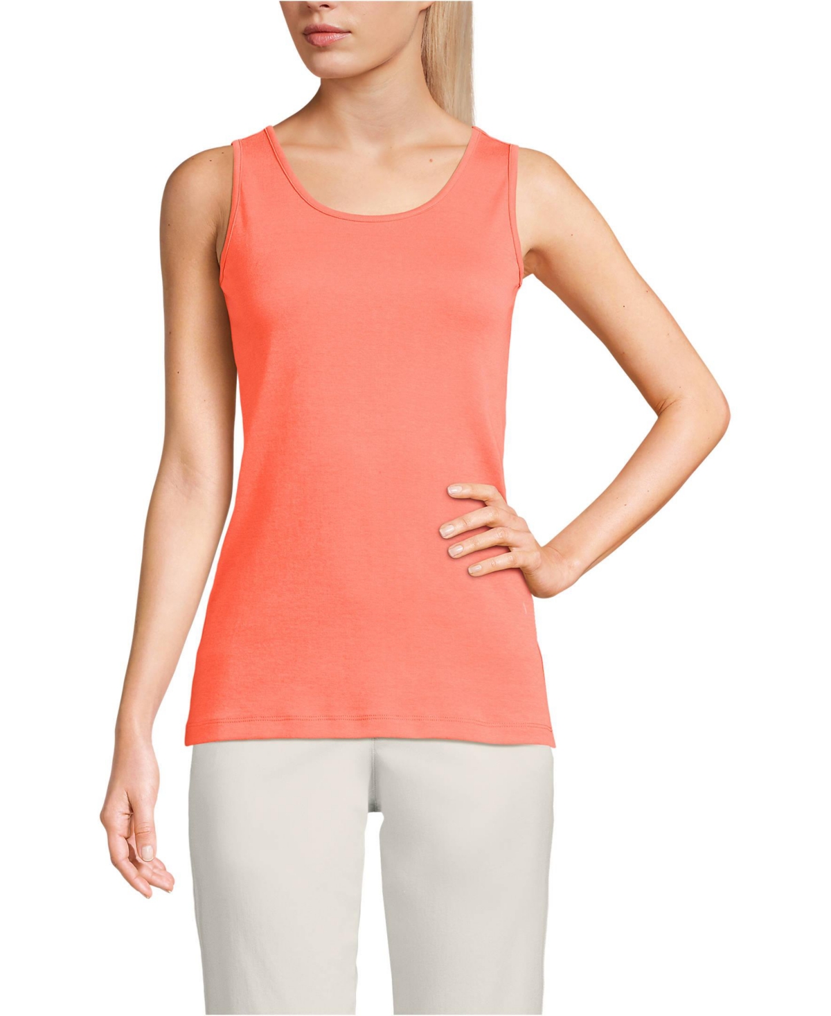 Women's Cotton Tank Top - Radiant navy