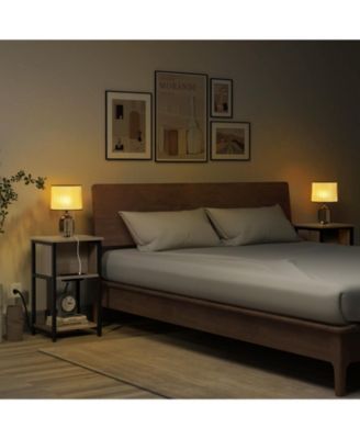 3-Tier End Table with USB Ports & Power Outlets-1 Piece