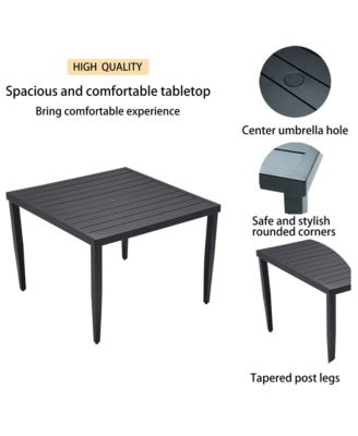 Streamdale 5-Piece Patio Dining Set with Swivel Rockers, Cushions, and Dining Table