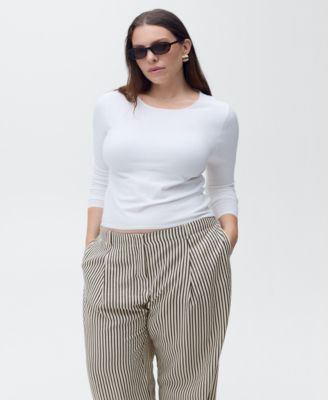 Women's Texture Striped Pants