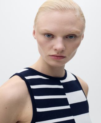 Women's Combined Stripes Knitted Dress