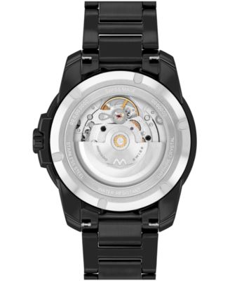 Men's Bold Verso Swiss Automatic Ionic Plated Black Steel Watch, 41mm