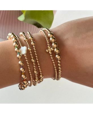 Gold Filled 4+7mm Bead Bracelet