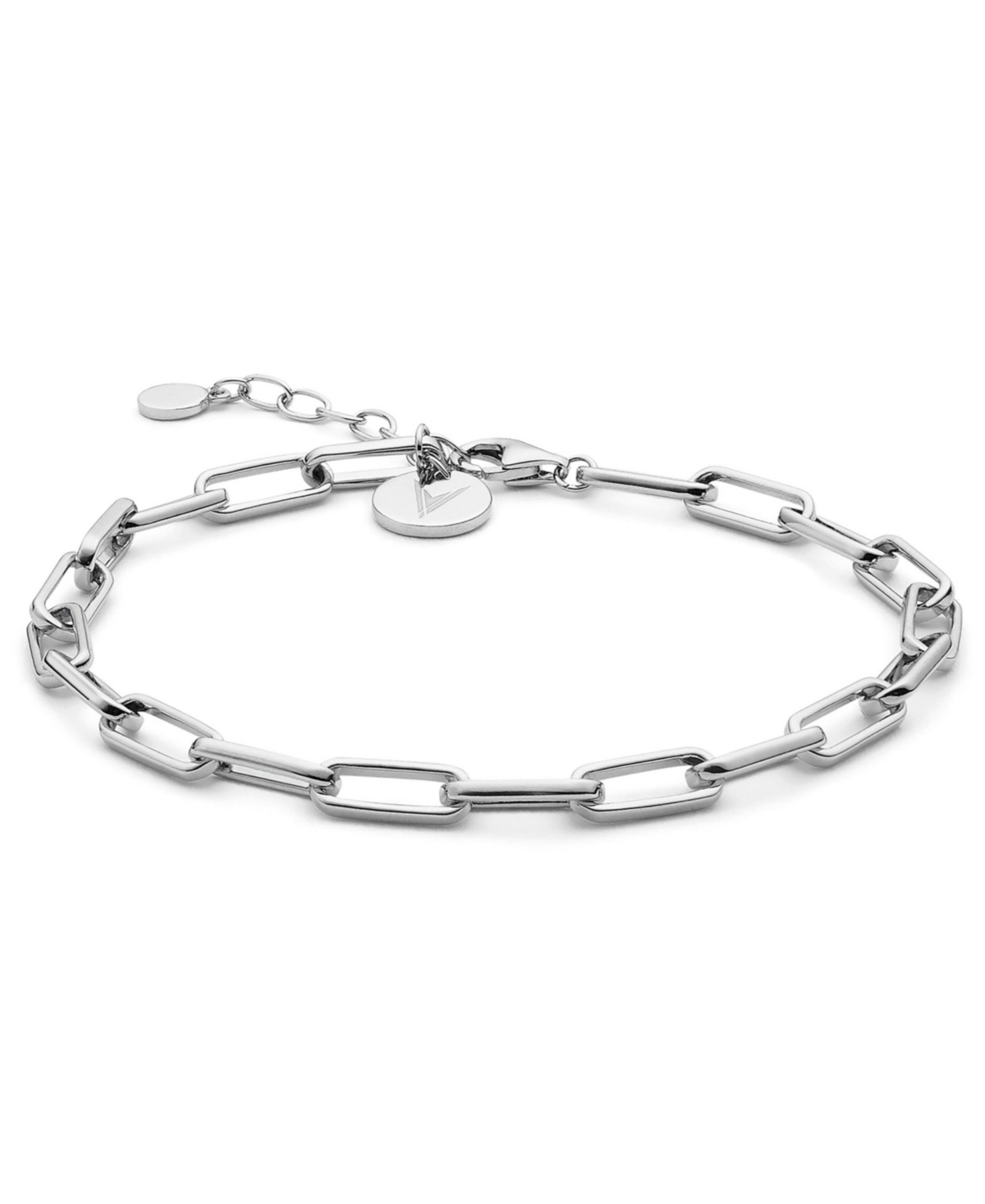 Women's The Chain Link Bracelet &#x2013; Silver Plated Stainless Steel, 7&#x22; - Silver