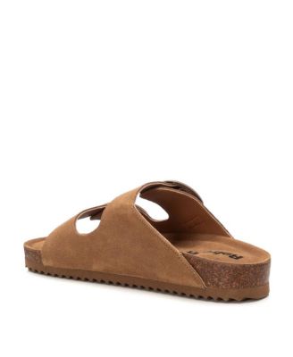 Women's Footbed Sandals with two buckles Refresh By Xti