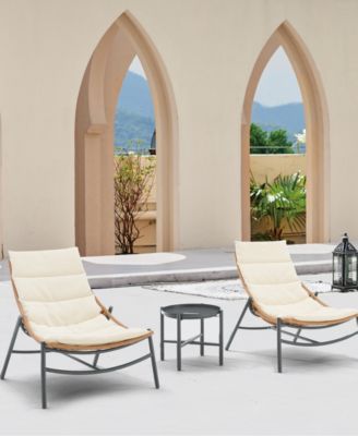 Sunset Modern Upholstered Patio Conversation Set