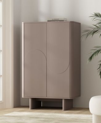 Ella 51.4" Modern 3-Shelf Accent Cabinet