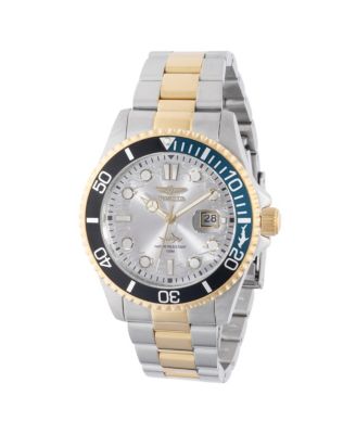 Men's 44709 Pro Diver Quartz 3 Hand Silver Dial Watch