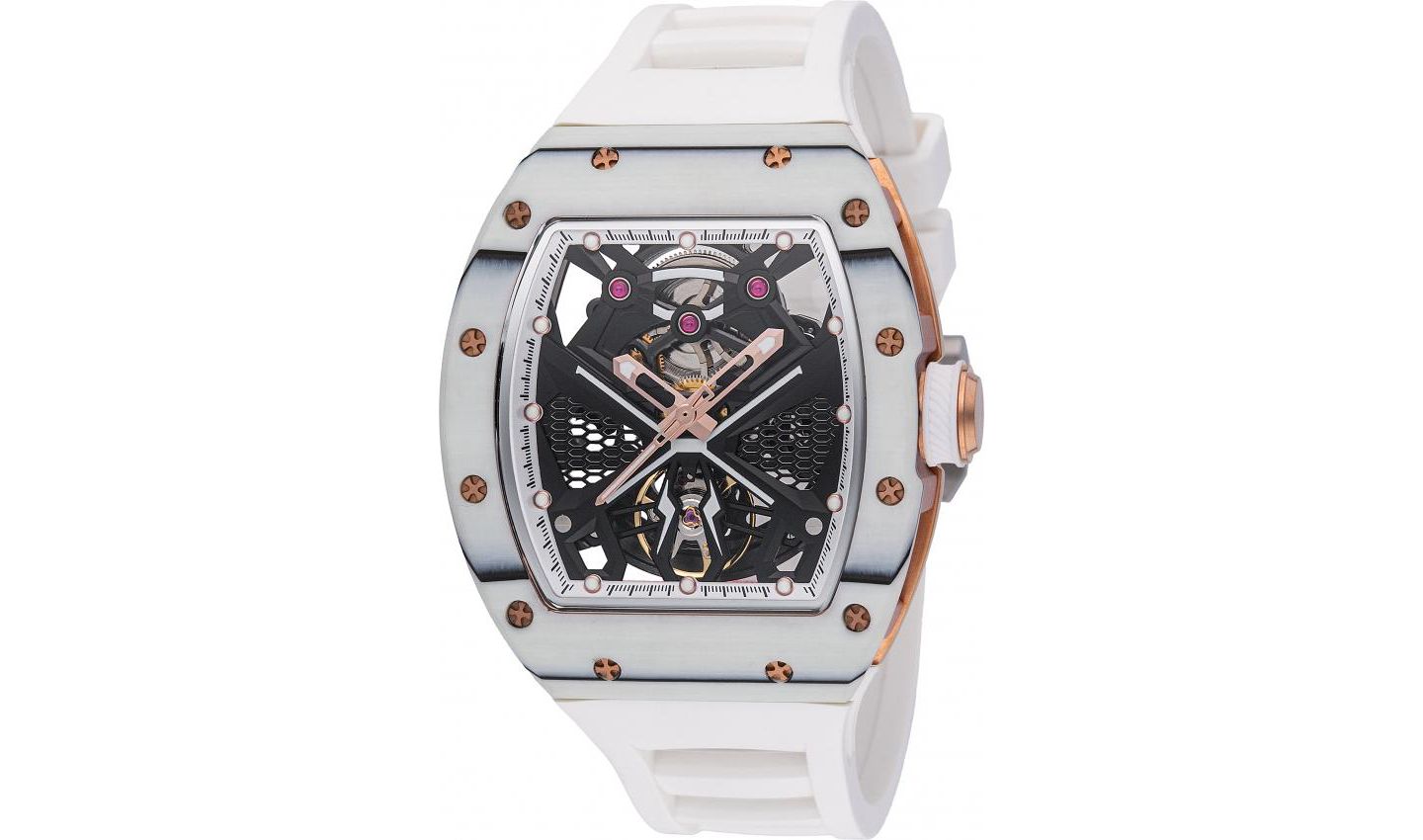 Мужские часы Invicta 49015 S1 Rally Automatic 3 Hand Black Dial, цвет: Белый — фото 1