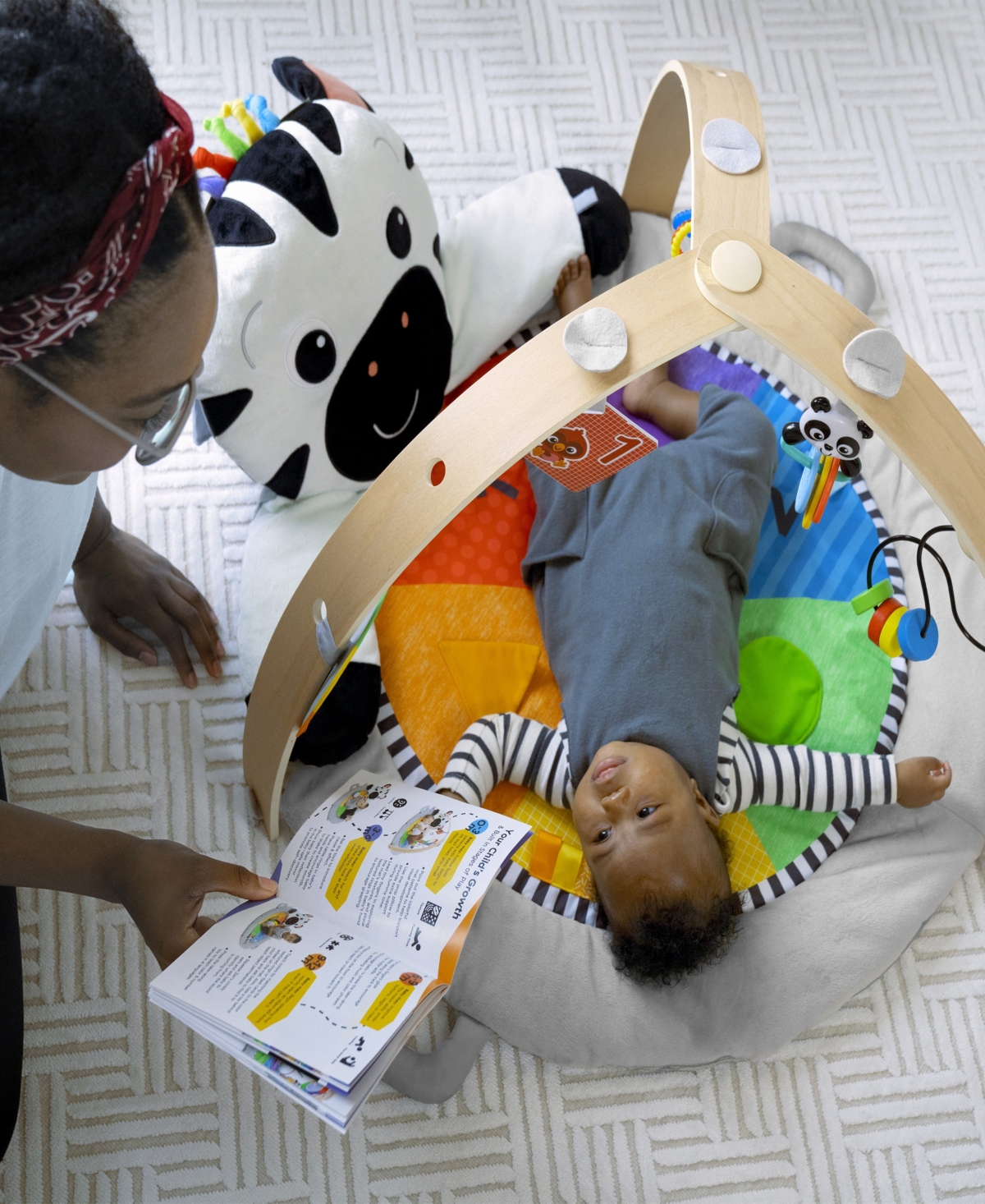Baby Einstein Baby Zen's Activity Milestones Plush Gym