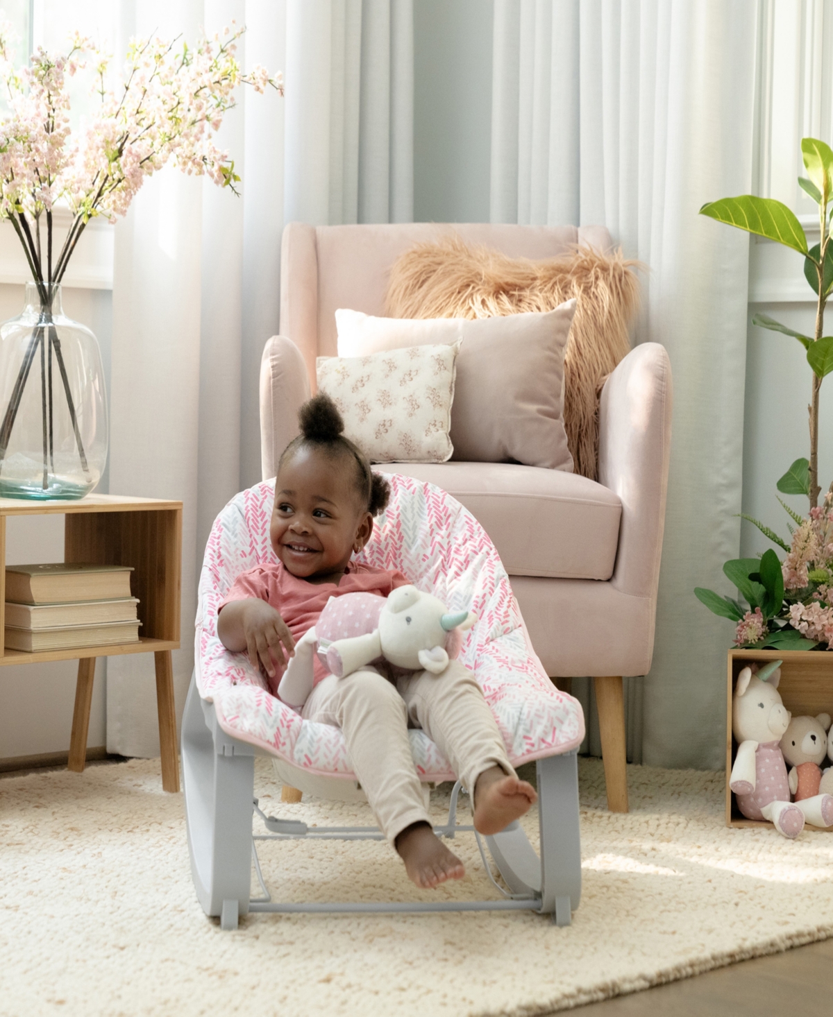 Ingenuity Keep Cozy 3-in-1 Grow With Me Bounce Rock Seat
