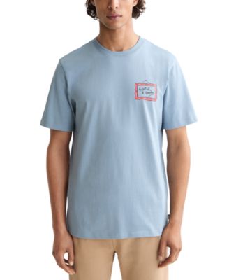 SCOTCH & SODA - Men's Short Sleeve Screen Print Logo Graphic T-Shirt