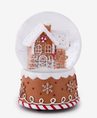 Holiday Lane - Heritage Gingerbread House Musical Snow Globe