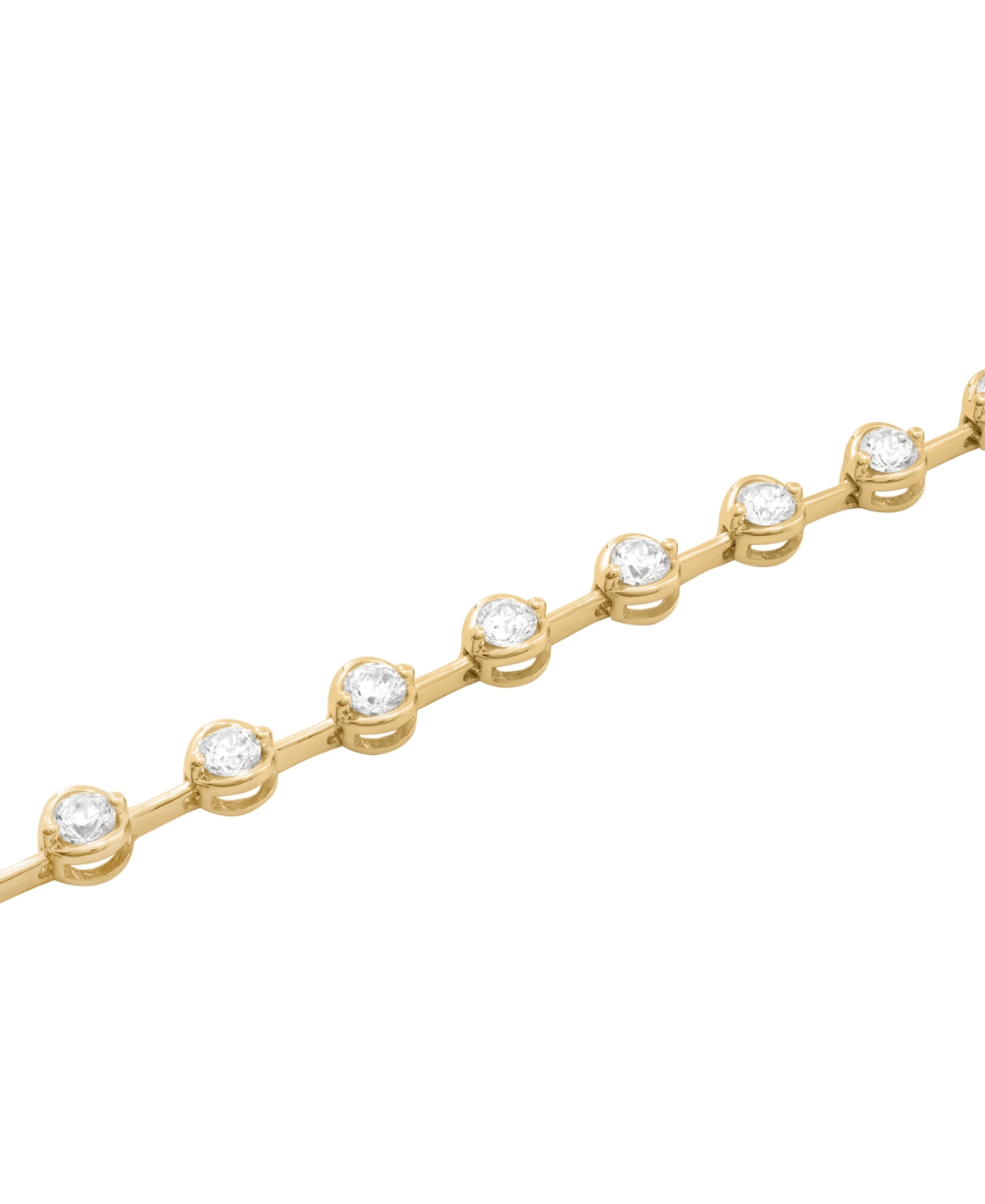 MACY'S DIAMOND BEZEL LINK BRACELET (2 CT. T.W.) IN 10K GOLD, EXCLUSIVELY AT MACY'S 