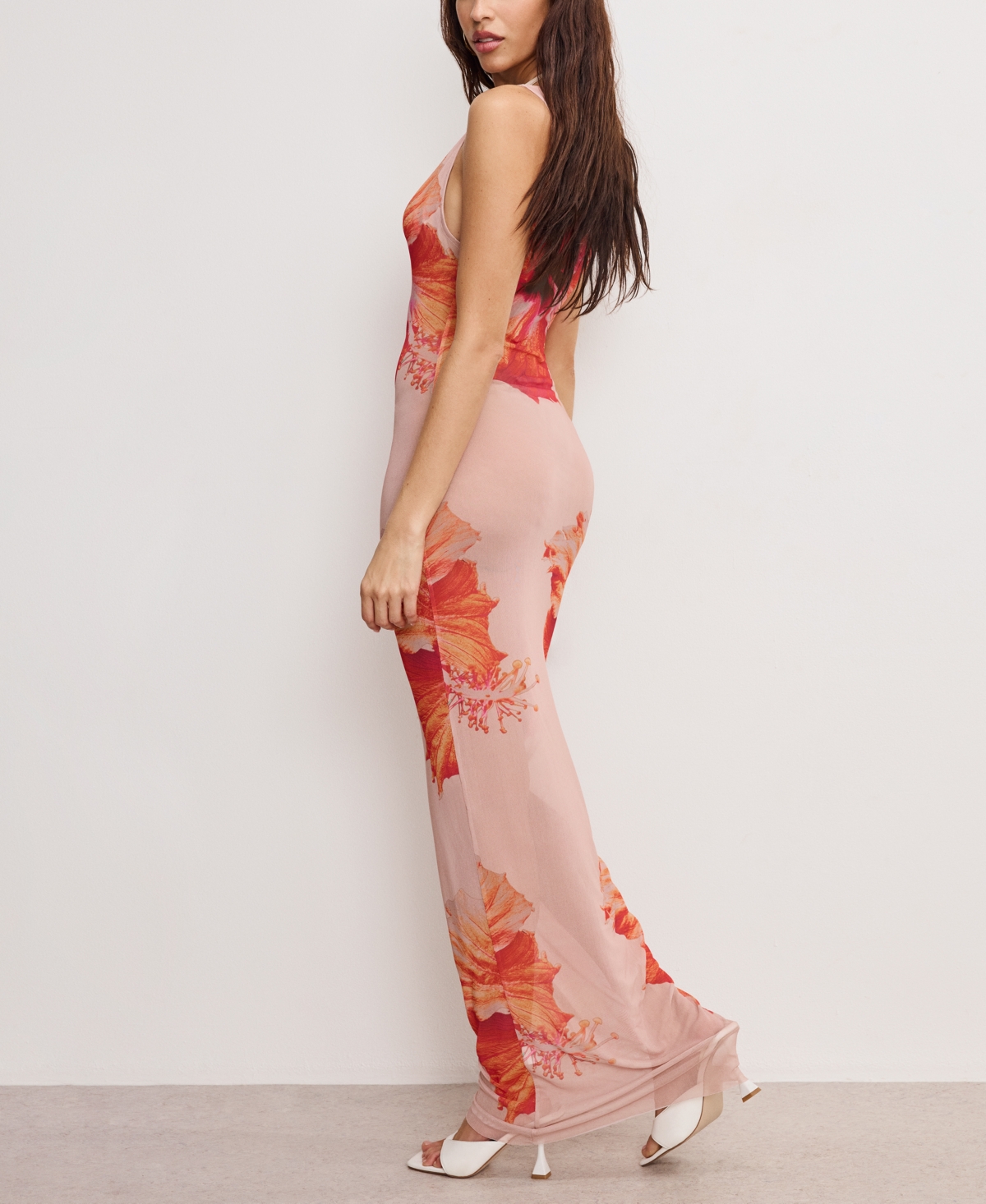 Shop Good American Women's Gauze Mesh Maxi Dress