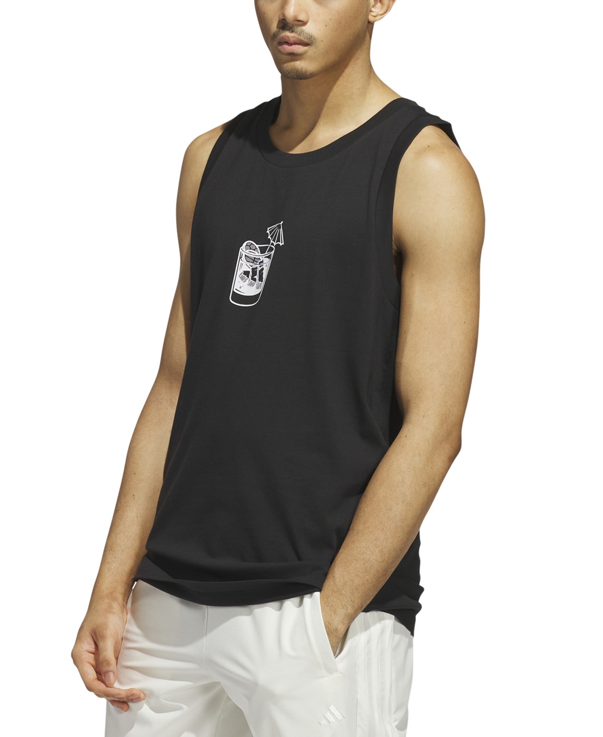 Adidas Originals Men's Triple Regular-fit Cocktail Graphic Tank Top