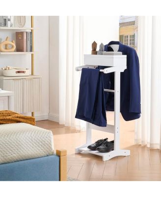 Mavy Modern Valet Stand Organizer for Suits, Coats and Accessories