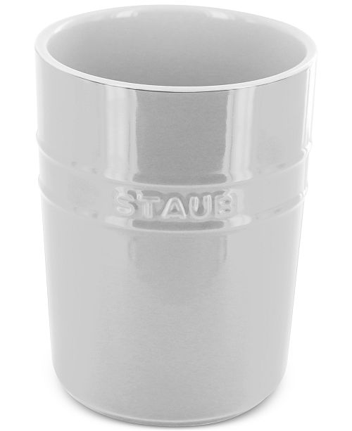 Staub White Ceramic Utensil Holder Reviews Kitchen Gadgets