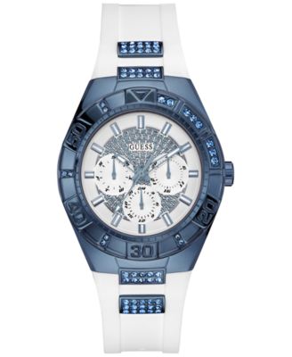 GUESS - Women's White Silicone Strap Watch 40mm U0653L2