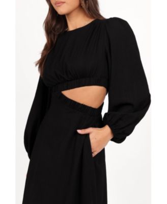 Women's Ginnee Puff Sleeve Cutout Midi Dress
