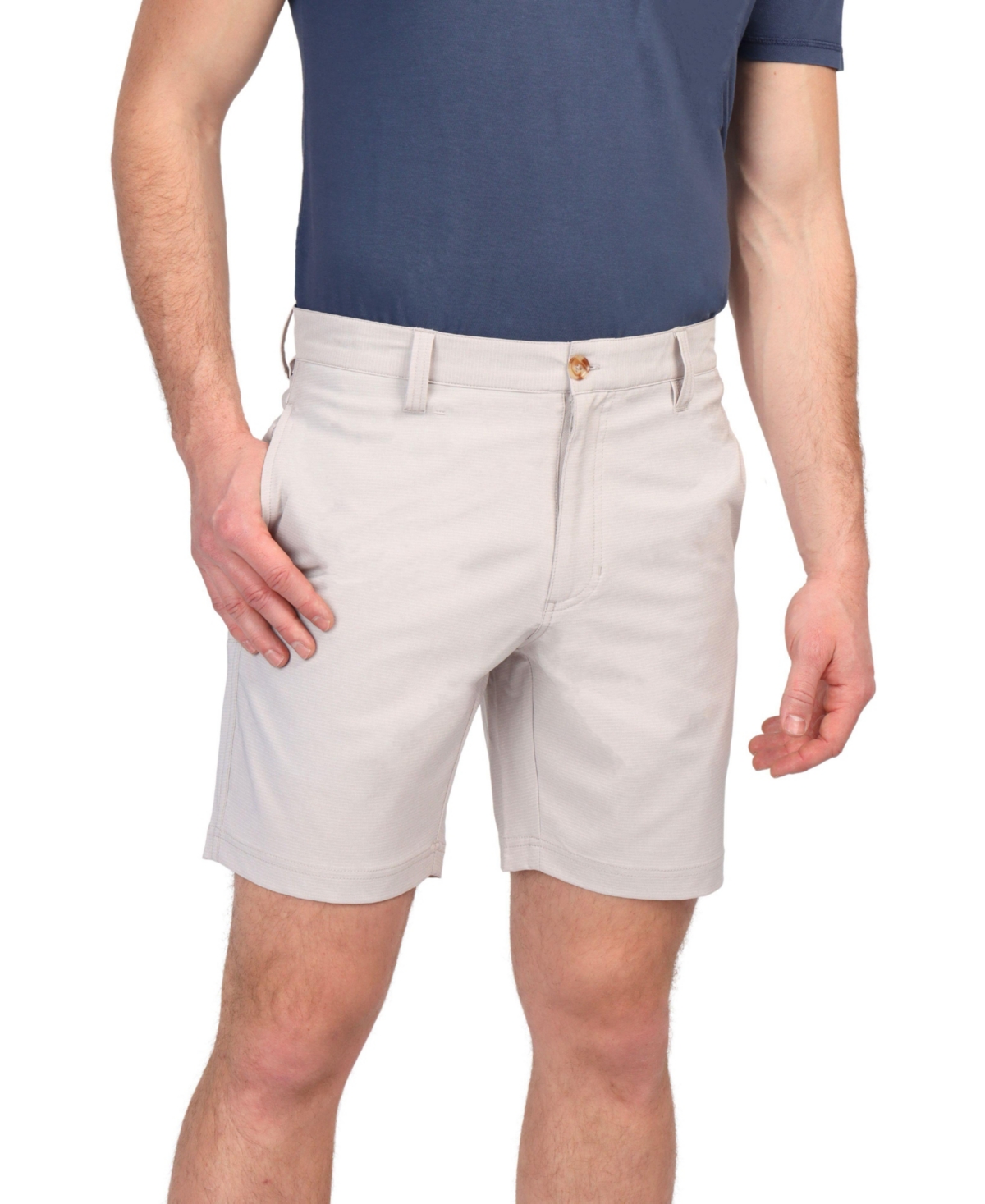 Men's Ripstop Grid Melange Performance Shorts - Stone