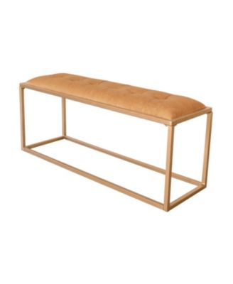 Fabric Upholstered Bench for Bedroom Seating or Decorative Accent