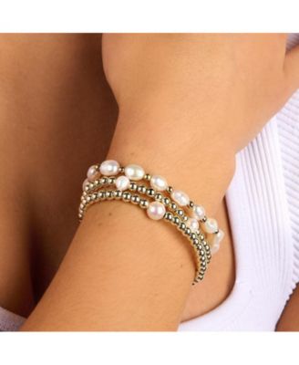 Gold Filled Pearl Bead Bracelet