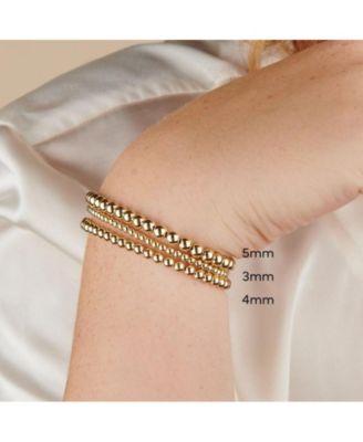 Gold Filled Classic Bead Bracelet - 3mm