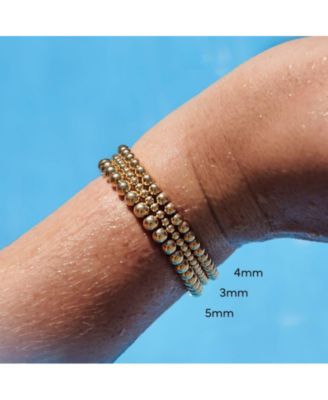 Gold Filled Classic Bead Bracelet - 3mm