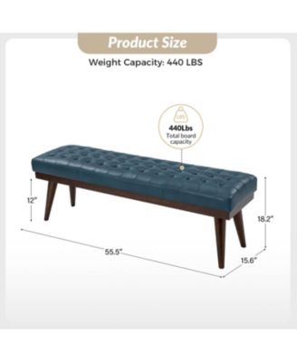 Terencio Bedroom Genuine Leather Bench