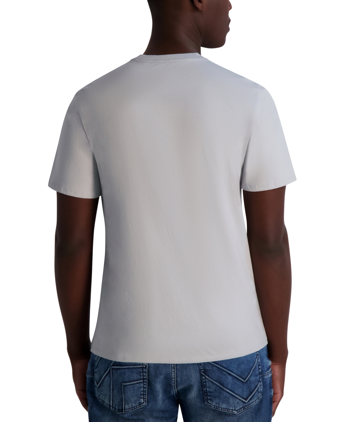Karl Lagerfeld Paris Karl Armour Logo Patch T-shirt In Gray
