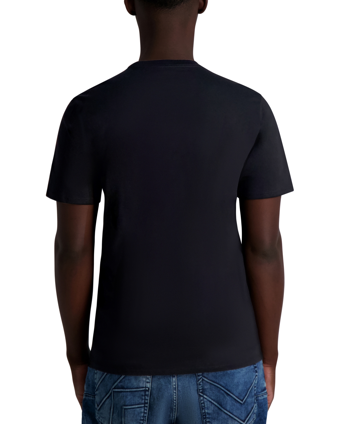 Karl Lagerfeld Men's Outline Character Logo Graphic T-shirt