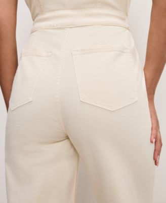 Women's Fit For Success Twill Palazzo Cropped Jumpsuit, Regular & Plus Size