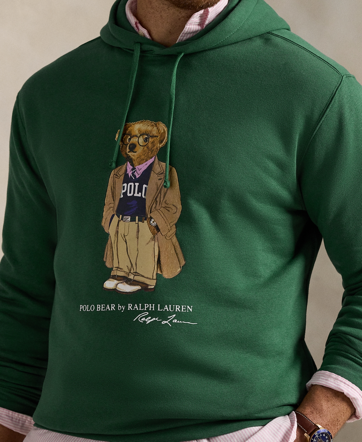 Polo Ralph Lauren Ralph Lauren Polo Bear Fleece Hoodie In Green