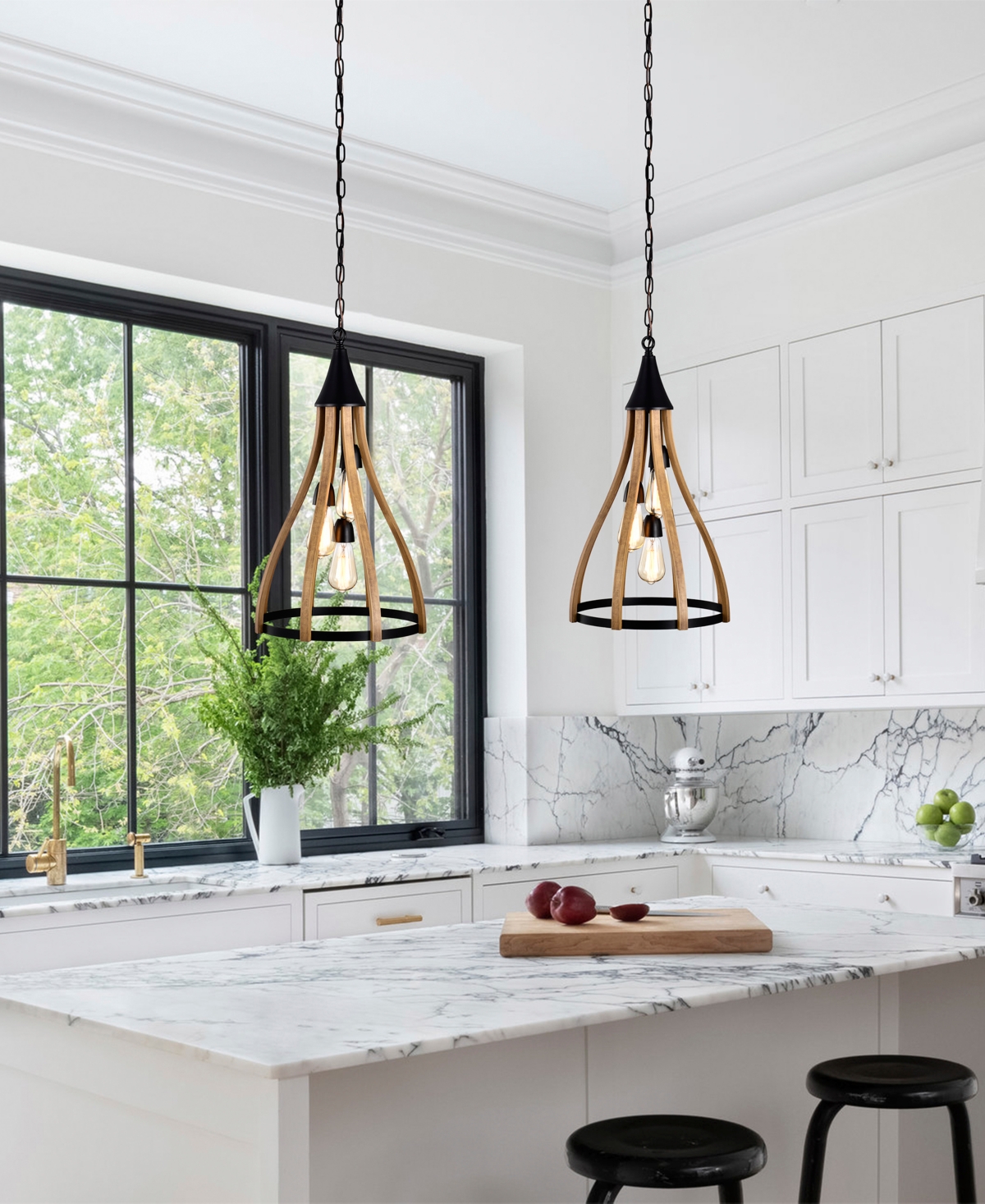 Home Accessories 15" Vissenta 3-light Indoor Chandelier
