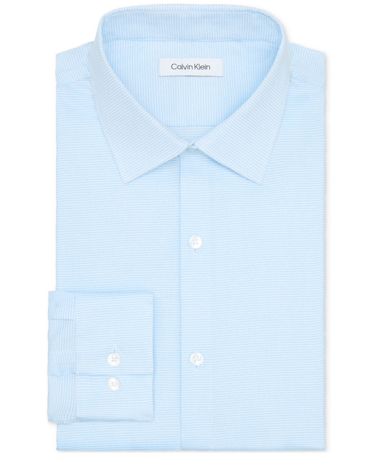 Calvin Klein Men's Extra Slim Fit Dress Shirt In Blue