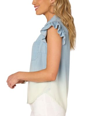 Women's Flutter-Sleeve Shirt