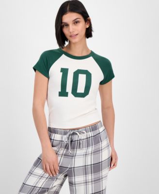 Hippie Rose - Juniors' Mini Graphic-Print Raglan T-Shirt